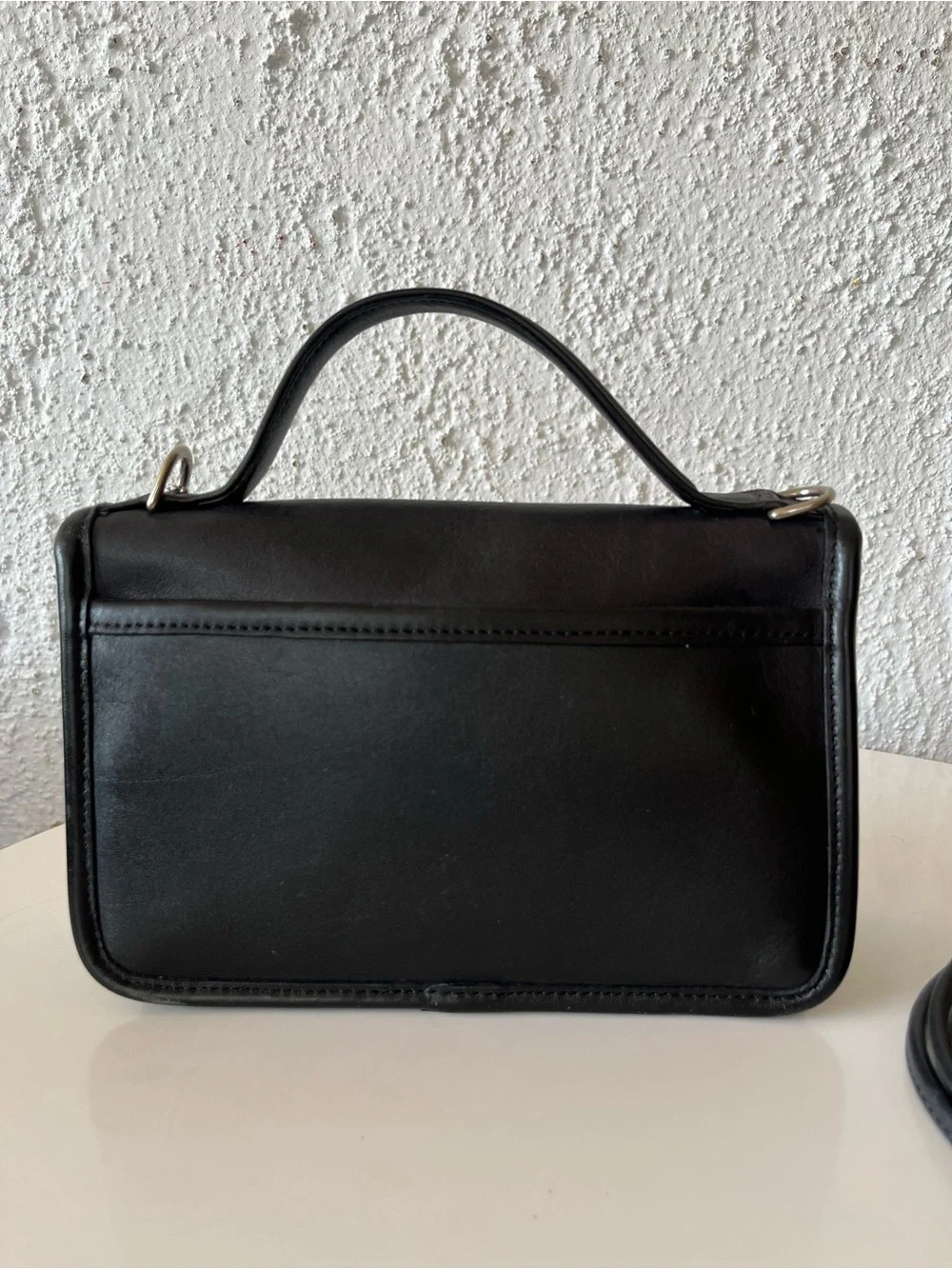 Vintage COACH 9924 black casino bag with nickel hardware y2k made in USA 2000